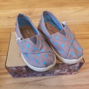 Grey Blue Small Dot Tiny TOMS Classics